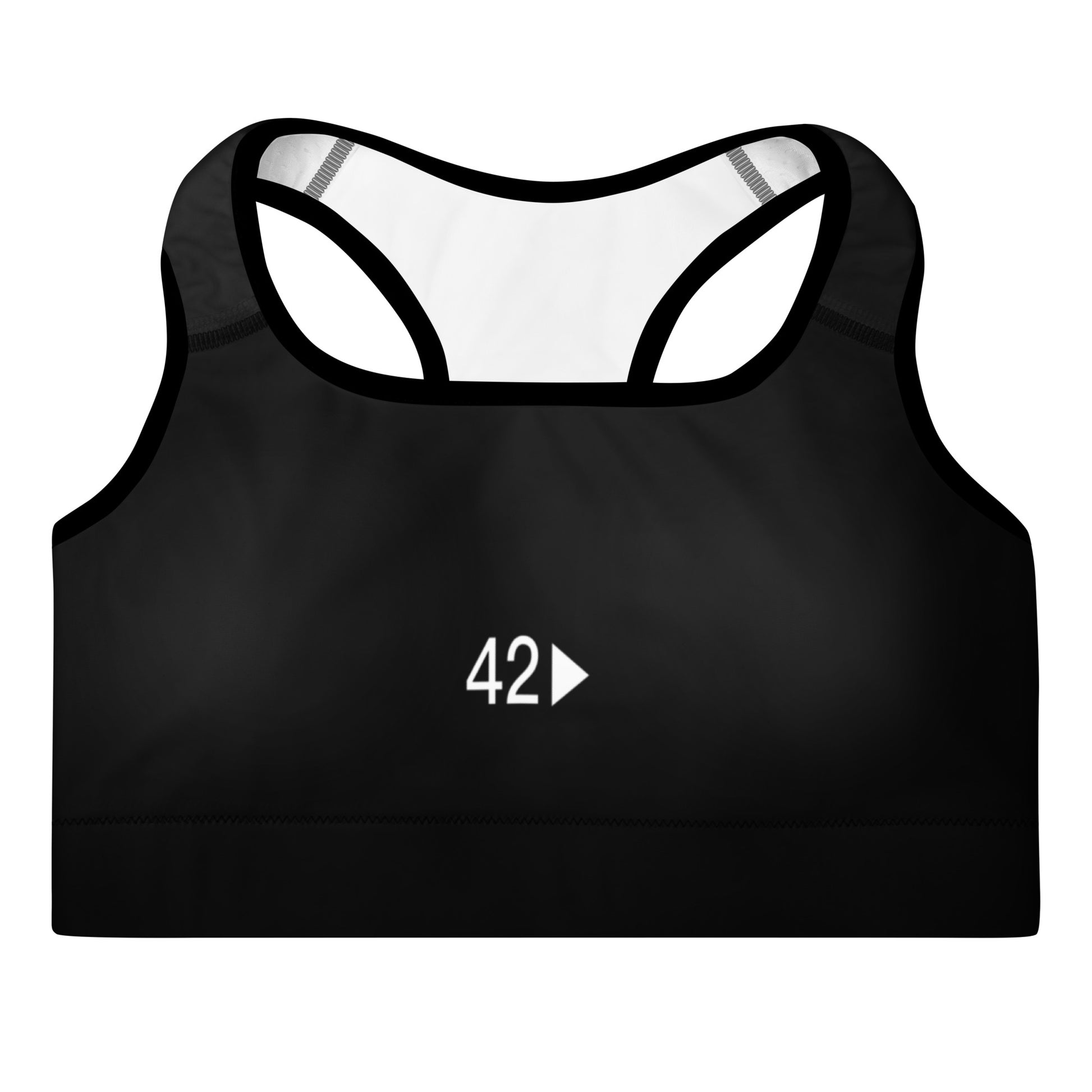 White Center 42nd Productions Padded Sports Bra
