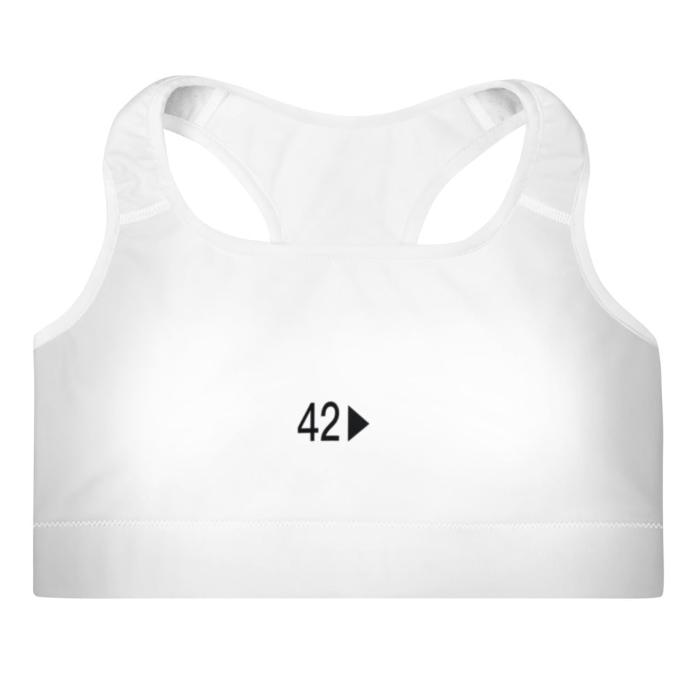 Black Center 42nd Productions Padded Sports Bra