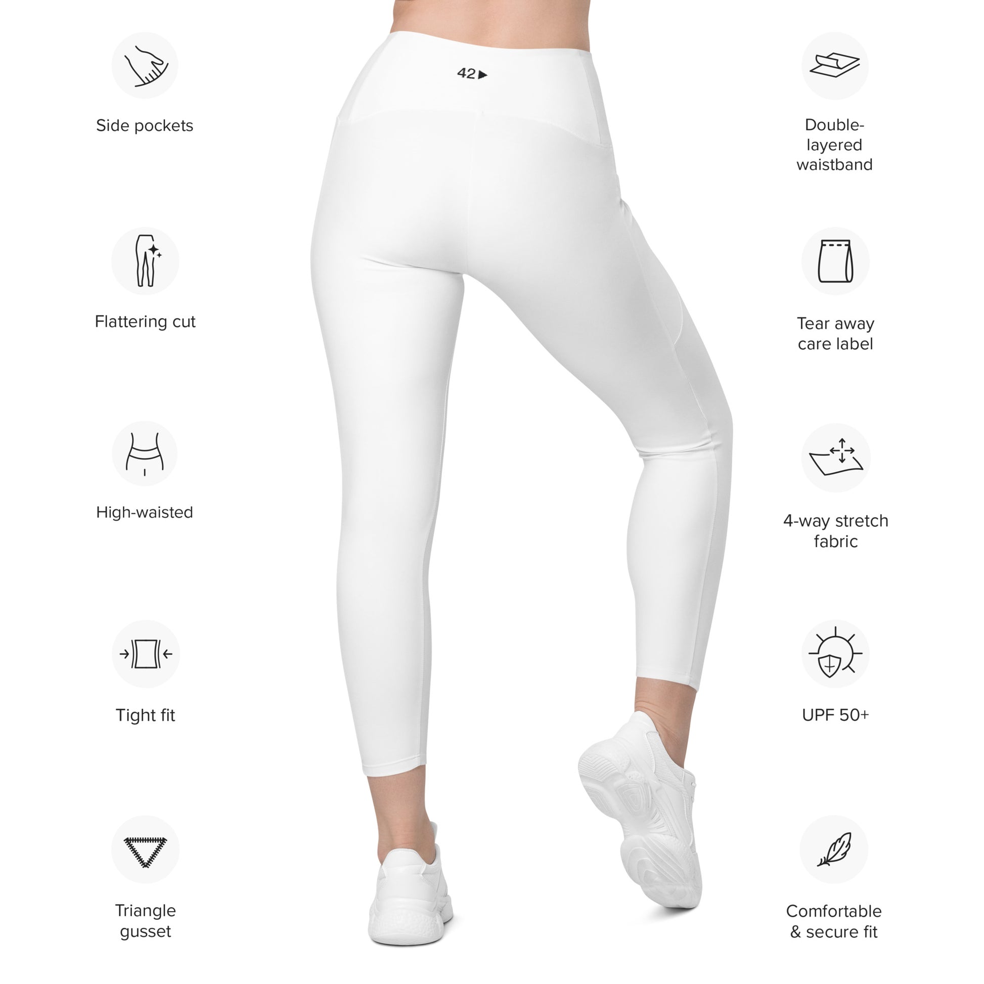 Black Center 42nd Productions Leggings with Pockets